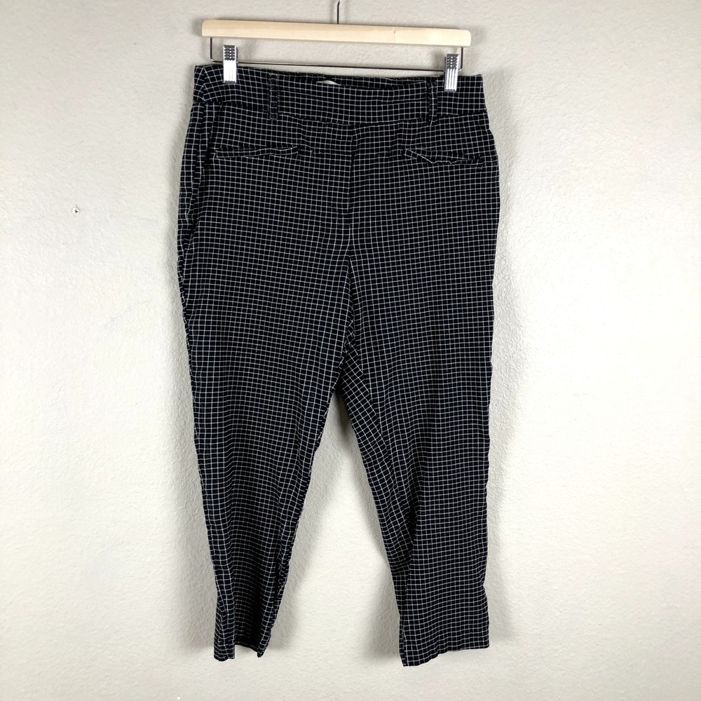 Jules & Leopold Classic Pants Womens X Large Black White Check Preppy Casual